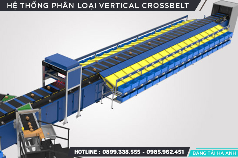 Hệ thống phân loại Vertical Crossbelt