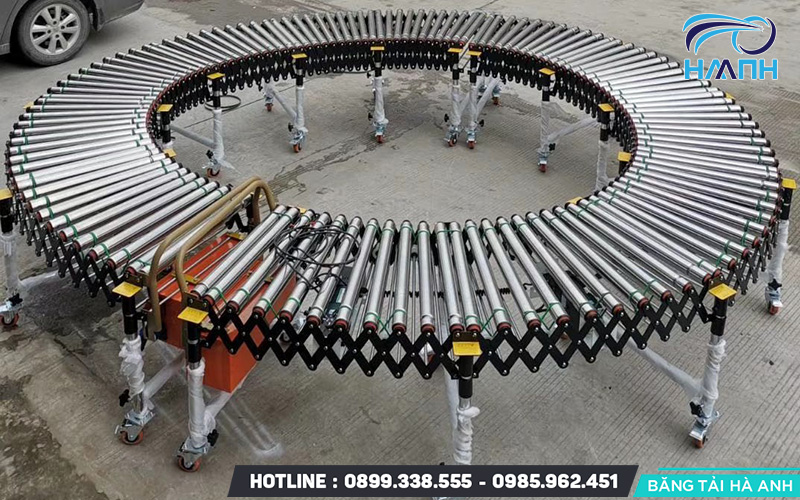 Băng tải con lăn xêp chuyển hàng