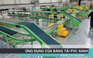 Cấu tạo chung của băng tải PVC xanh