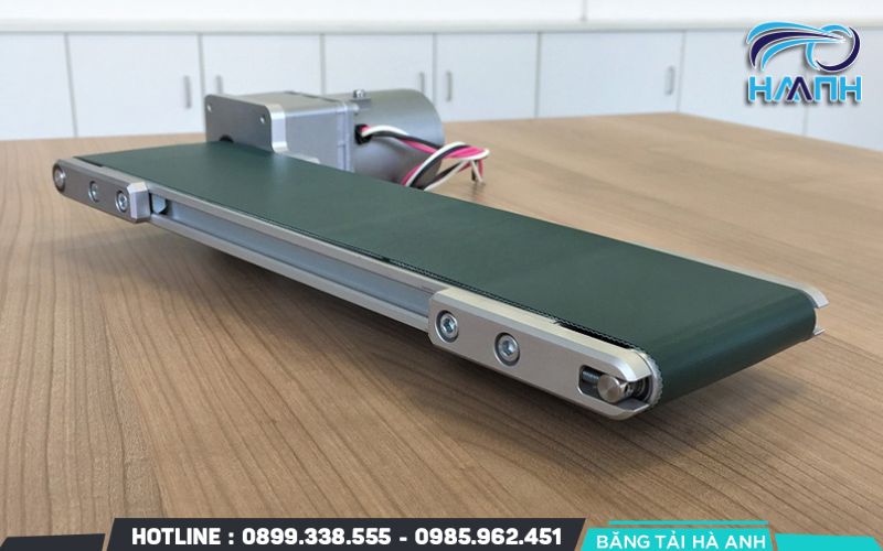 Băng tải mini được sản xuất theo nhiều kích thước tiêu chuẩn để phù hợp với từng nhu cầu cụ thể