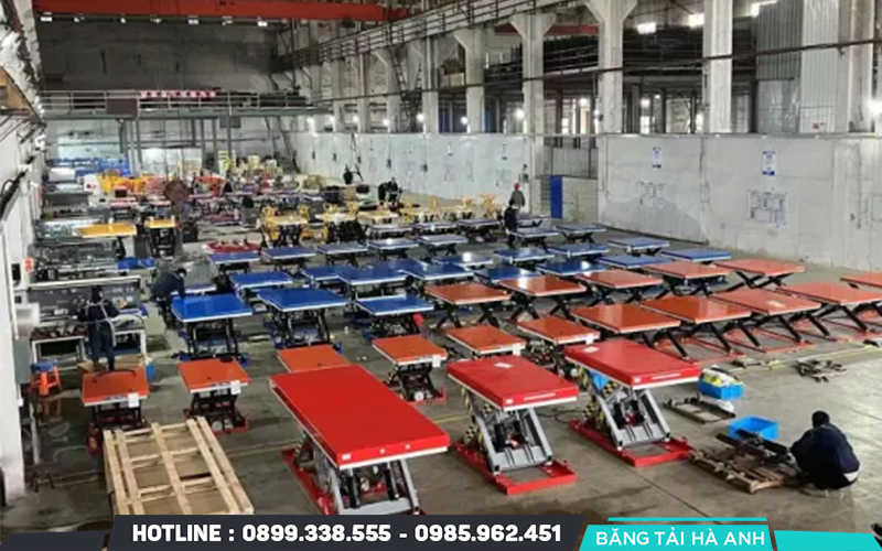Sản xuất bàn nâng thủy lực