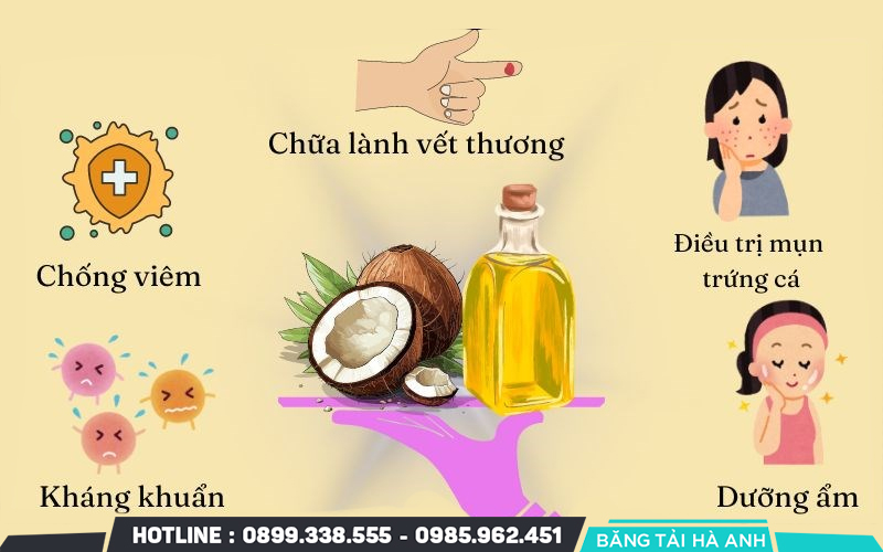 Các công dụng của dầu dừa