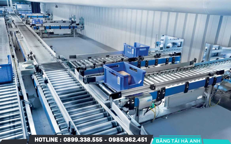 Giá băng tải chuyển hướng biến động theo kích thước, tải trọng, vật liệu khung và dây băng