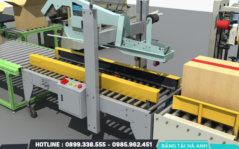 Toàn bộ quy trình của dây chuyền đóng gói sản phẩm diễn ra tự động hoặc bán tự động