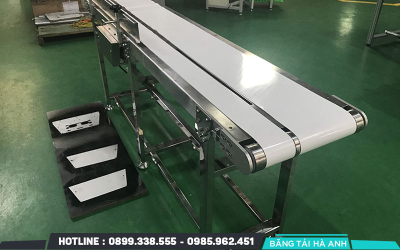 Băng tải thực phẩm chuyên dụng được ứng dụng trong dây chuyền sản xuất thạch
