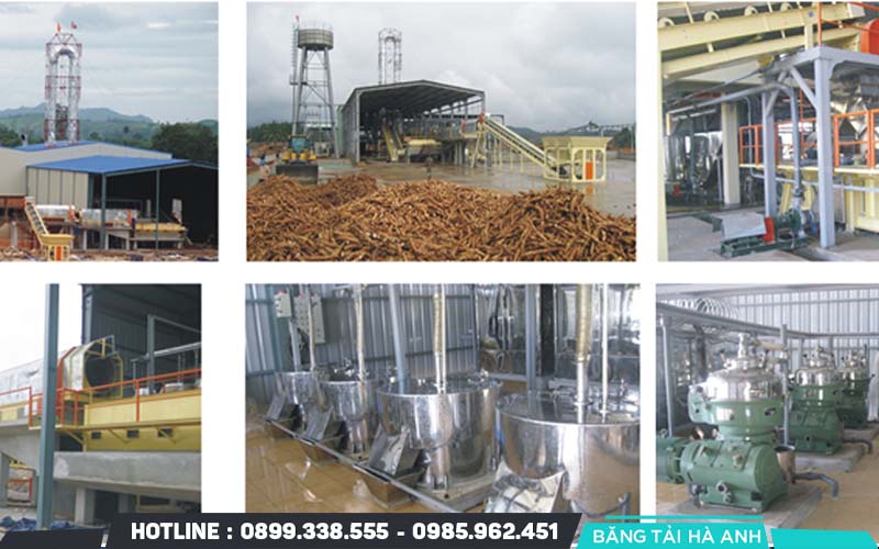 Dây chuyền sản xuất tinh bột sắn là một hệ thống công nghệ tích hợp tự động hóa