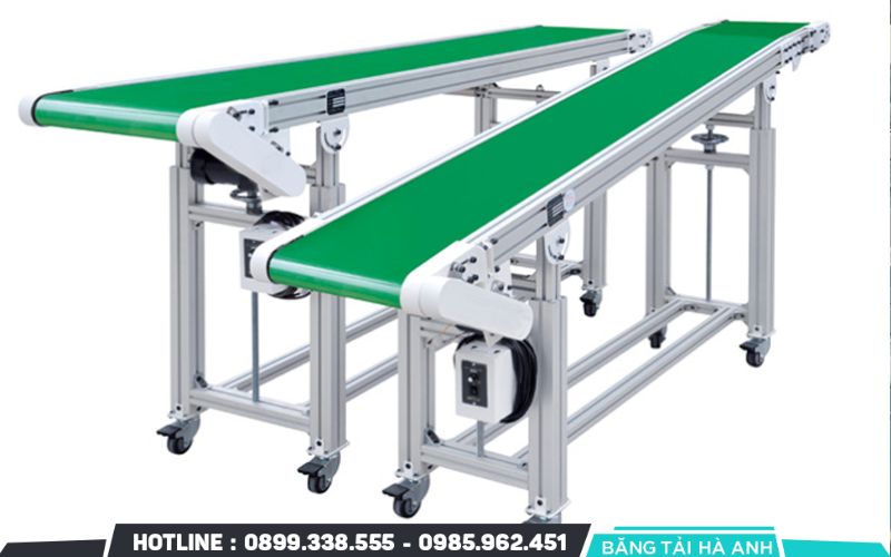 Băng tải khung nhôm định hình được ứng dụng rộng rãi trong nhiều ngành công nghiệp