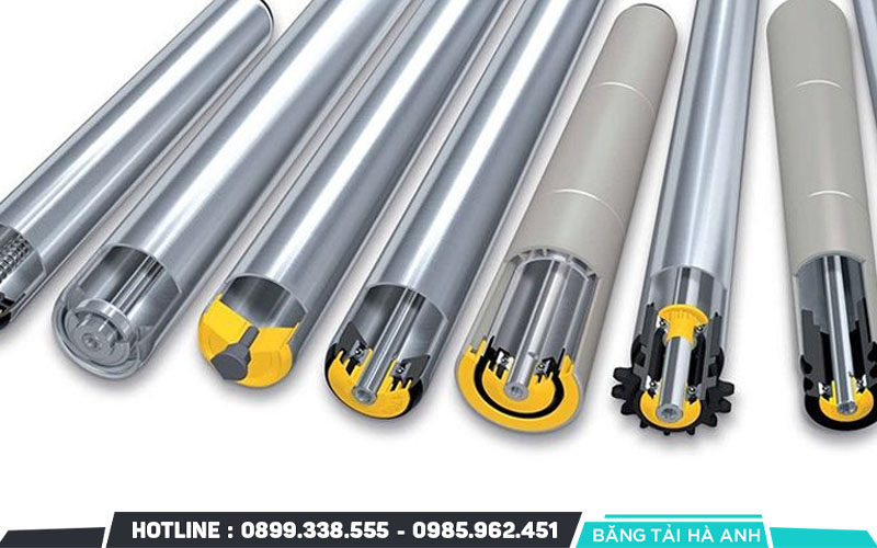 Con lăn băng tải có nhiều kích thước đường kính khác nhau