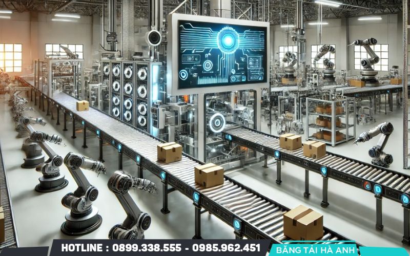 Băng tải thông minh là giải pháp tích hợp các công nghệ hiện đại như cảm biến, AI, IoT