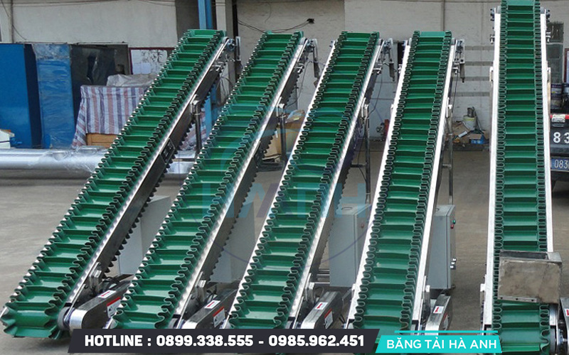 Băng tải tai bèo là một loại băng tải chuyên dụng được thiết kế để vận chuyển vật liệu rời theo phương nghiêng hoặc thẳng đứng