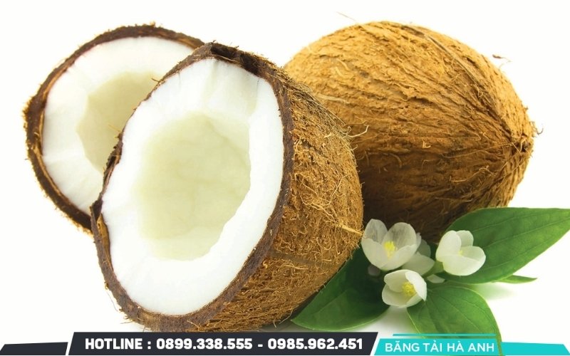 Chọn quà dừa rám, không quá già hoặc quá non
