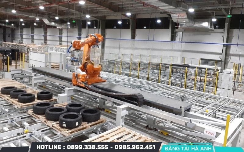 Dây chuyền sản xuất lốp xe là một hệ thống sản xuất tự động hóa, khép kín