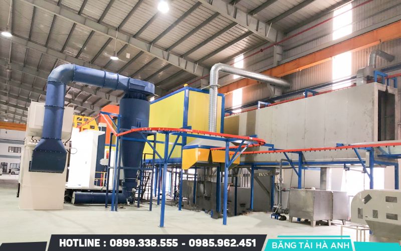 Một quy trình sơn tĩnh điện chuẩn công nghệ cao được thực hiện theo một chuỗi các bước tuần tự