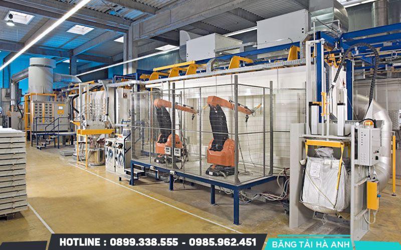 Các loại máy móc được ứng dụng phổ biến trong dây chuyền sơn tĩnh điện tự động