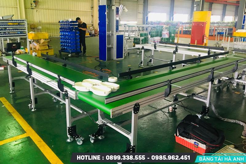 Băng tải vận chuyển là một phần không thể thiếu trong dây chuyền sơn tự động