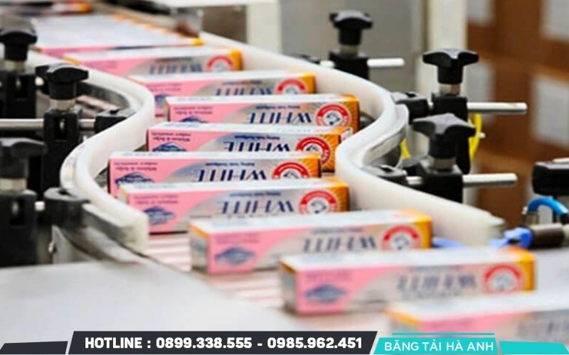 Băng tải vận chuyển đóng vai trò then chốt trong việc di chuyển nguyên liệu và thành phẩm giữa các công đoạn