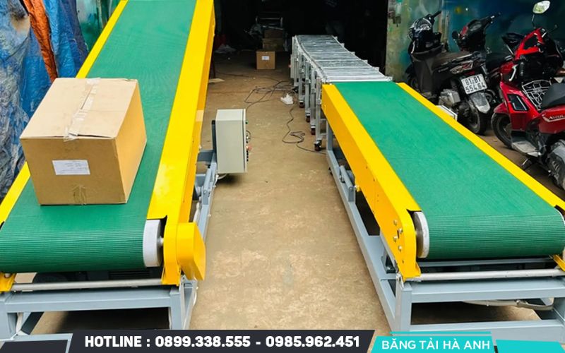 Dây chuyền băng tải là một thiết bị cơ khí được thiết kế để vận chuyển vật liệu hoặc sản phẩm từ điểm này đến điểm khác