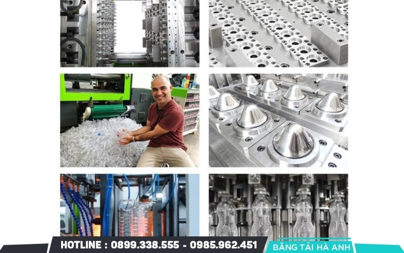 Dây chuyền sản xuất chai nhựa là hệ thống máy móc và thiết bị chuyên dụng được thiết kế để tạo ra chai nhựa