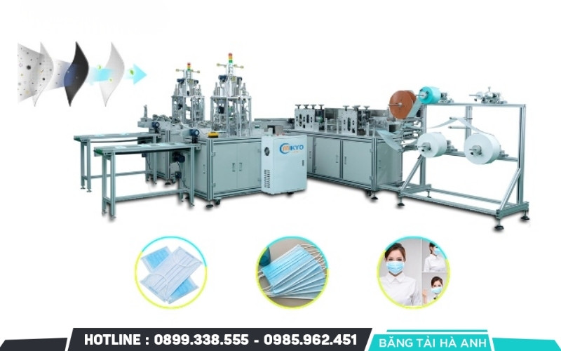 Dây chuyền sản xuất khẩu trang y tế được các nhà máy ưu tiên lựa chọn để đáp ứng nhu cầu lớn