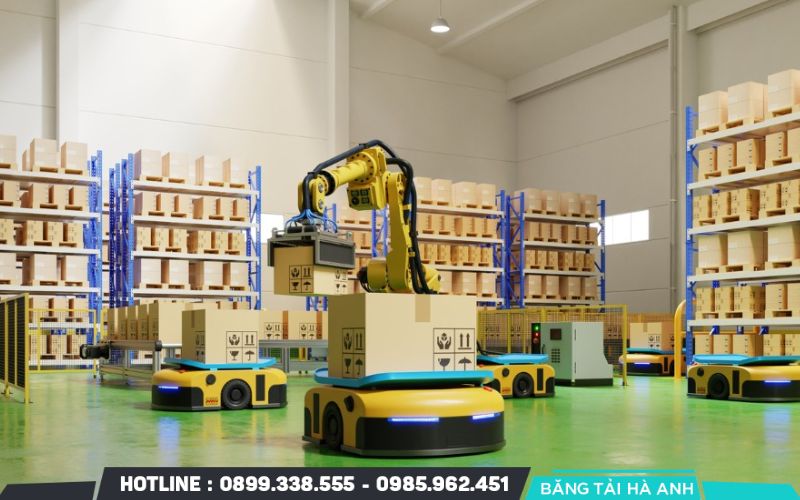 Robot kho hàng là các thiết bị tự động được thiết kế để thực hiện các nhiệm vụ khác nhau trong nhà kho