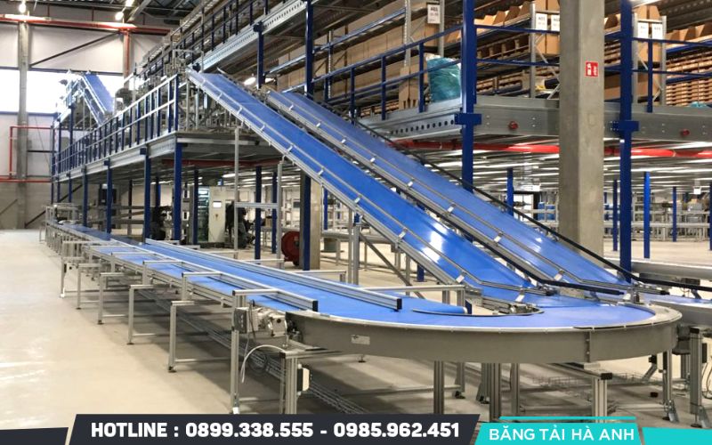 Cấu tạo của loại băng tải này gồm nhiều lớp, bao gồm lớp phủ PVC bên ngoài và các lớp bố vải