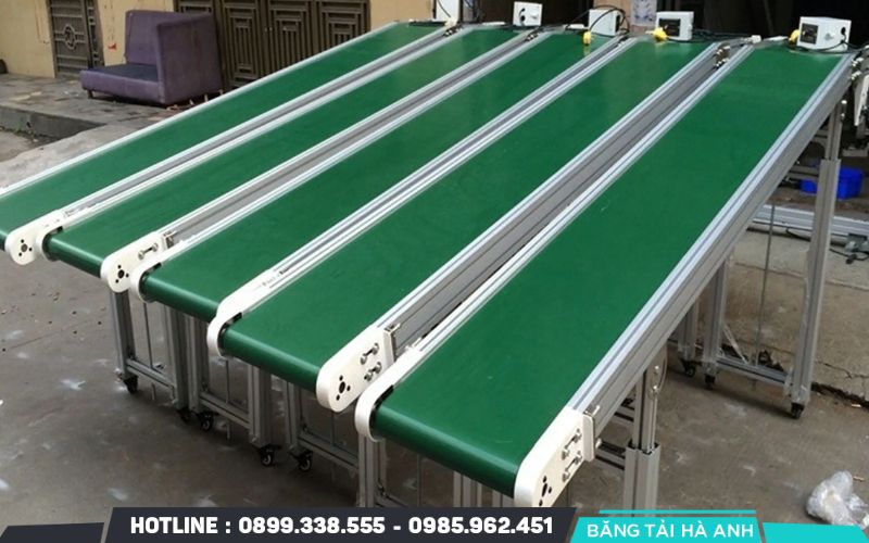 Đo băng tải giúp xác định các thông số thực tế gồm chiều cao, chiều rộng, chiều dài và không gian lắp đặt