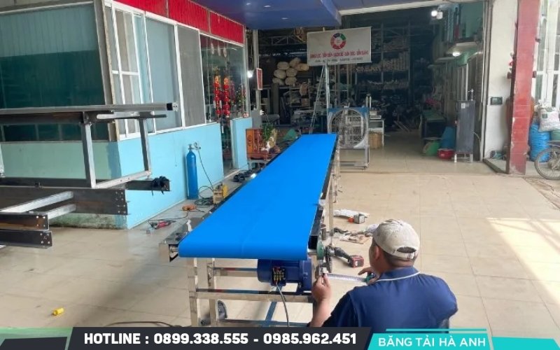 Phương pháp này đo trực tiếp trên dây băng tải đang sử dụng, thích hợp khi không có dữ liệu kỹ thuật chi tiết