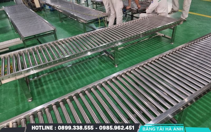 Dây chuyền vận chuyển bằng băng tải con lăn chống mài mòn