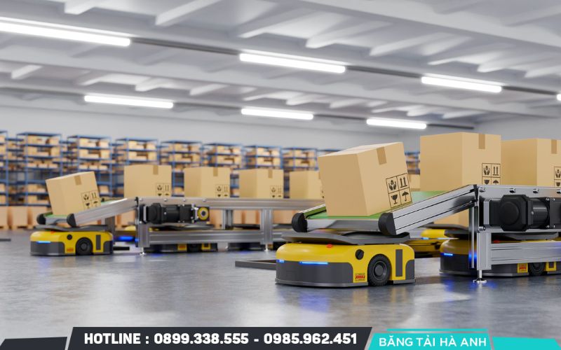 Dây chuyền vận chuyển và kho bãi tự động