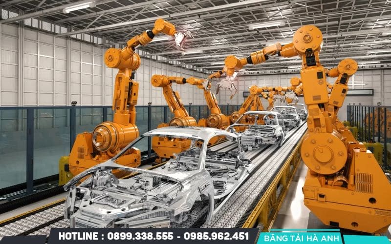 Dây chuyền sản xuất tự động mềm là hệ thống tích hợp các cánh tay rô bốt và hệ thống điều khiển thông minh