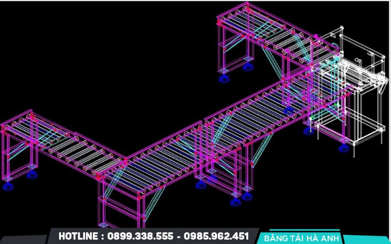Mô phỏng 3D cho phép tính toán chính xác trọng tâm, khối lượng của thiết bị và kiểm tra khả năng chịu tải