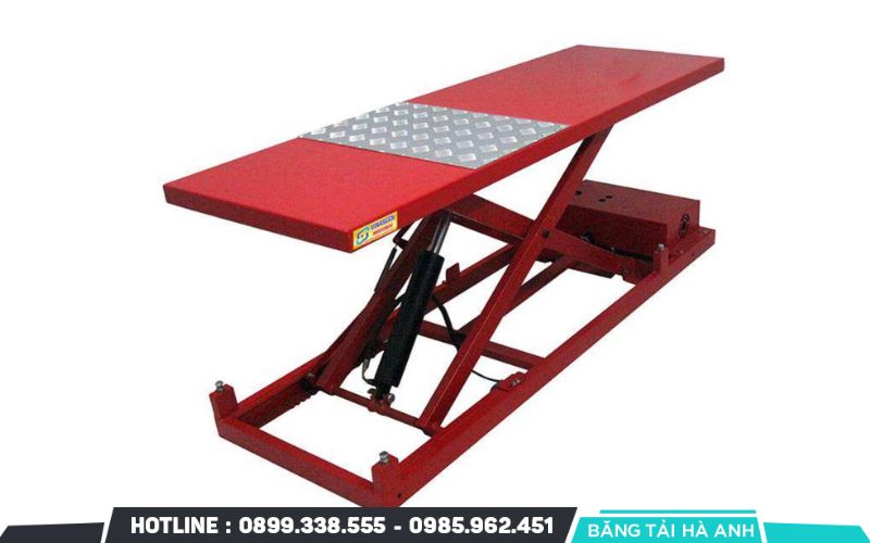 Bàn nâng thủy lực mới 100% không nằm trong danh mục hàng hóa cấm nhập khẩu vào Việt Nam