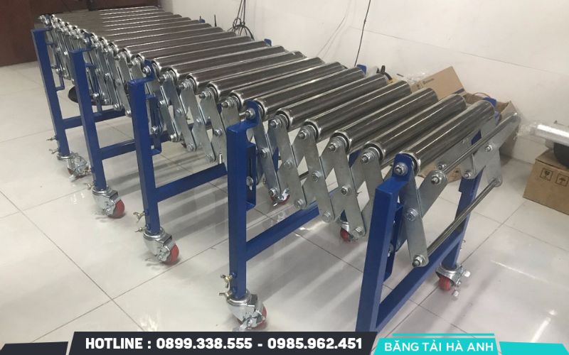 Băng tải con lăn tự do không cần dùng đến động cơ điện để hoạt động