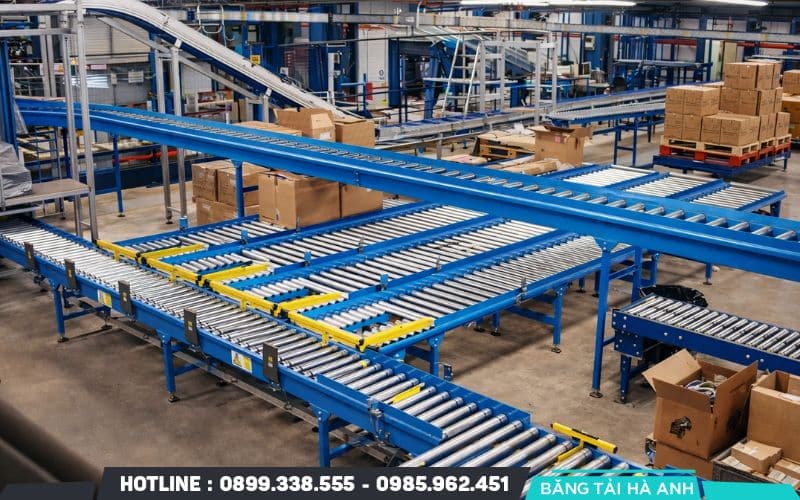 Băng tải là thiết bị cơ khí dùng để vận chuyển vật liệu từ vị trí này sang vị trí khác theo một lộ trình cố định