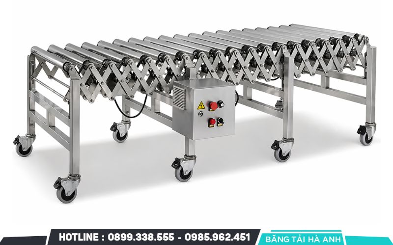 Hệ thống con lăn có động cơ dùng khi yêu cầu kiểm soát tốc độ và khoảng cách hàng hóa nghiêm ngặt