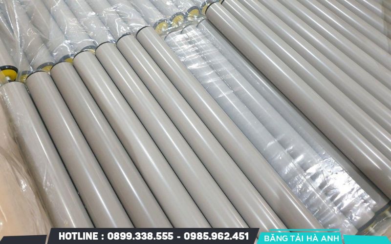 Con lăn băng tải thường có cấu tạo hình trụ tròn