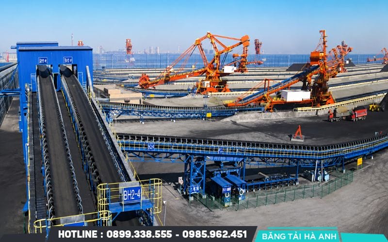 Băng tải trong ngành nhiệt điện là hạng mục then chốt để đảm bảo nguyên liệu được vận chuyển liên tục