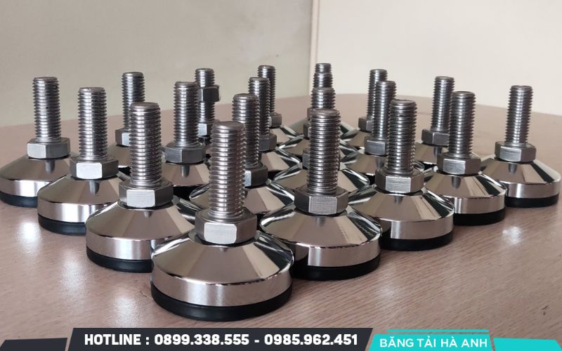 Chân tăng chỉnh chịu lực là linh kiện cơ khí lắp đặt dưới đáy máy móc hoặc thiết bị để thay đổi độ cao