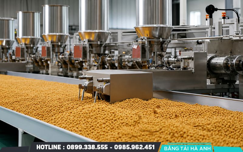Người vận hành nhấn nút khởi động và để băng tải chạy tự do trong khoảng 3 đến 5 phút