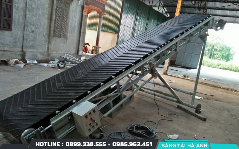 Tính toán chiều dài, chiều cao và góc nghiêng của băng tải