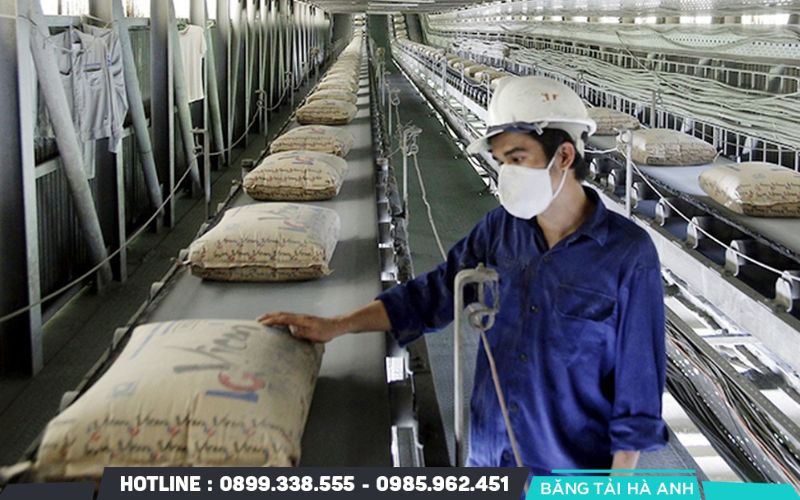 Dây băng tải cao su ứng dụng trong ngành xi măng và vật liệu xây dựng