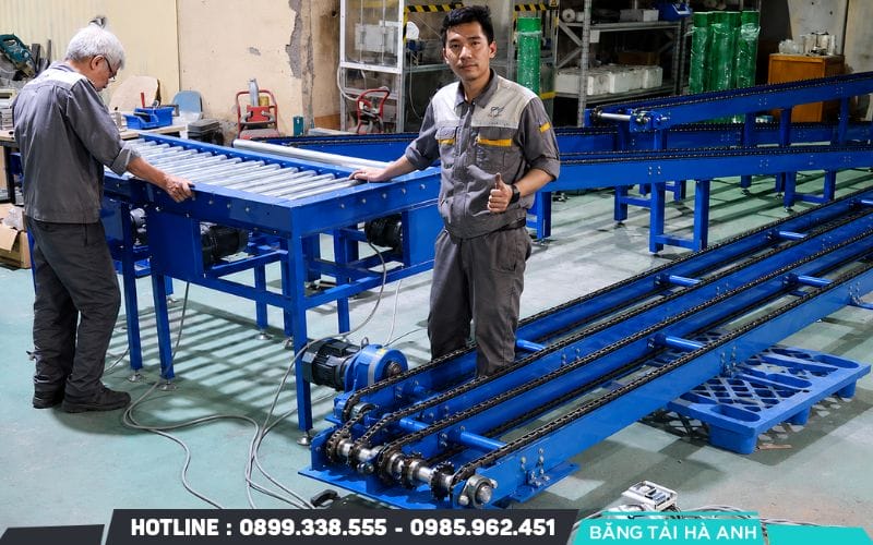 Hà Anh Tech đầu tư nhà xưởng cùng hệ thống thiết bị gia công cơ khí phục vụ quá trình sản xuất băng tải xích