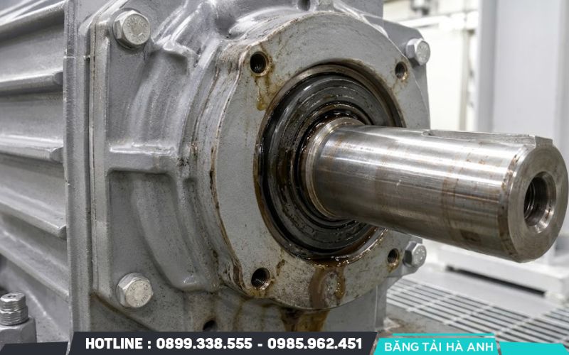 Nếu chỉ xuất hiện vết dầu nhỏ, motor vẫn hoạt động ổn định thì vẫn có thể tiếp tục vận hành trong thời gian ngắn