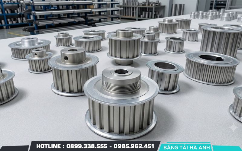 Chọn puly băng tải theo tải trọng và công suất hệ thống