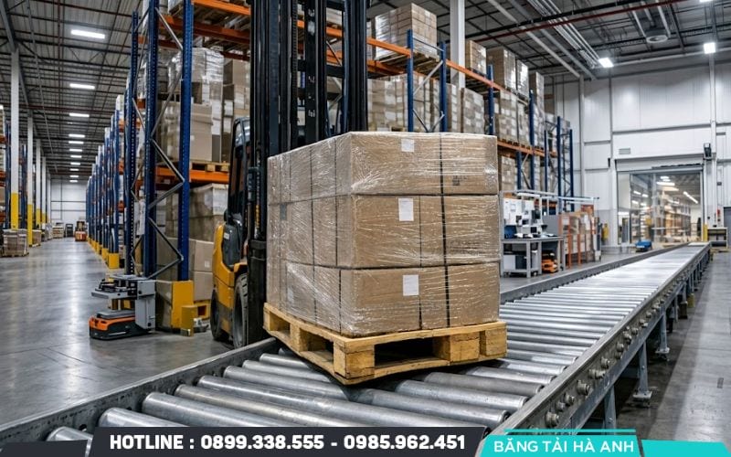 Hàng hóa trọng lượng lớn đặt ra yêu cầu khắt khe về sức bền kết cấu và khả năng chịu tải của hệ thống