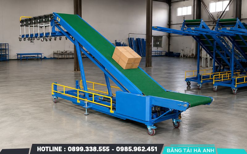 Băng tải PVC phù hợp với nhiều ứng dụng vận chuyển hàng hóa, sản phẩm đóng gói
