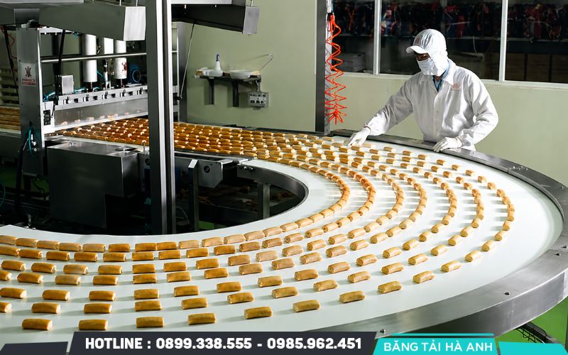 Băng tải cho bánh kẹo và thực phẩm chế biến