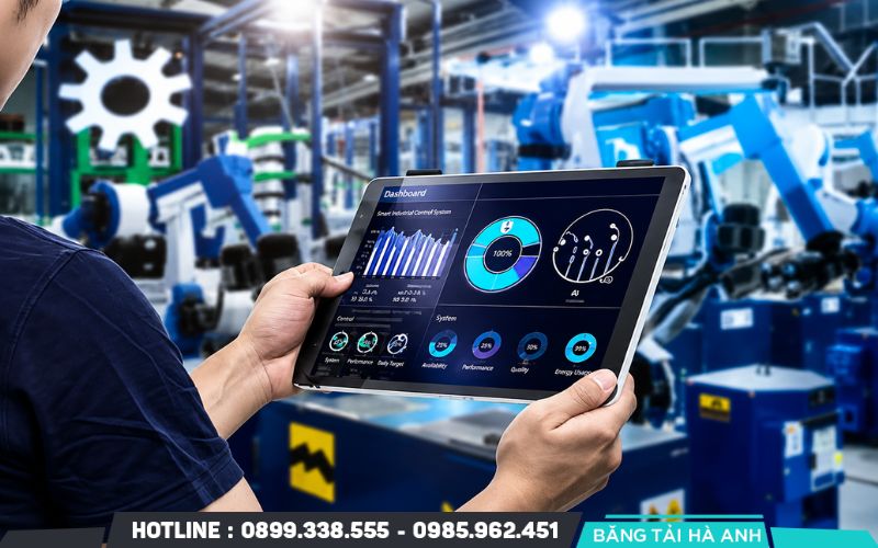 SCADA hỗ trợ giám sát và thu thập dữ liệu từ băng tải cùng các thiết bị trong dây chuyền