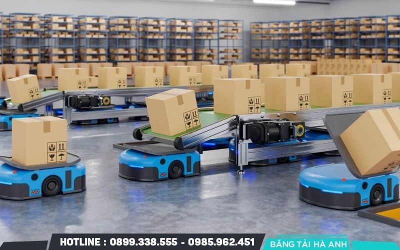AGV có thể thay thế một phần công việc vận chuyển nội bộ lặp lại