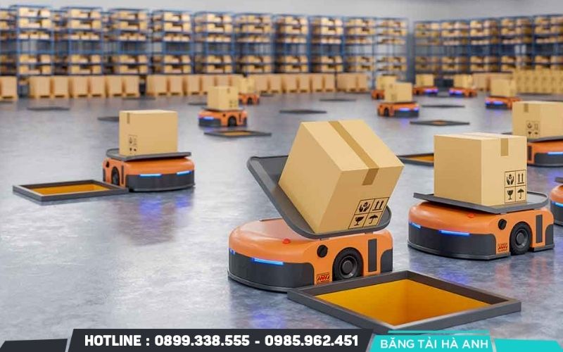AGV phù hợp với hệ thống có nhiều điểm nhận và trả hàng trong nhà máy hoặc kho